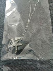 collana e orecchini stella marina bigiotteria