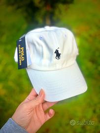 Cappello polo ralph bianco