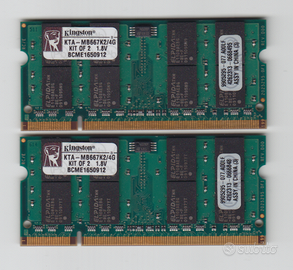 Lotto RAM Kingston per Apple MAC