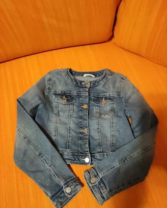 Giubbino in jeans bambina