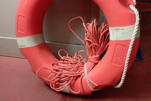 Salvagente con cima.