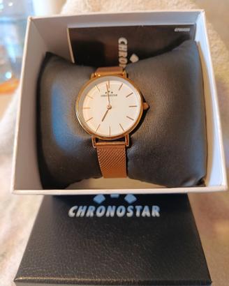 Orologio Da Donna CHRONOS Al Quarzo, Giapponese, Cinturino In Acciaio Inox, Quadrante Colorato, Impermeabile 30m - 5