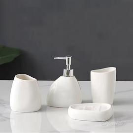 Set 4 pezzi bagno nuovo con scatola originale