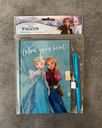 Diario segreto Frozen + lucchetto, chiavi e penna