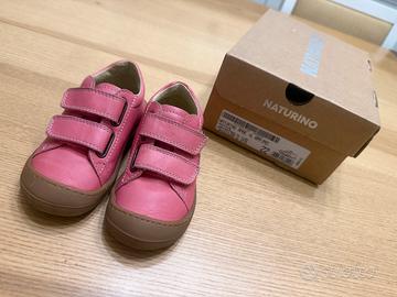 Scarpe bambina Naturino Babe nappa n.22 rosa nuove