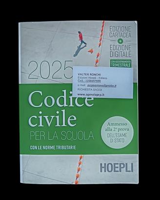 Codice civile per la scuola 2025