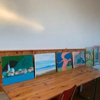 Stock quadri opere olio su tela Inzani e altri