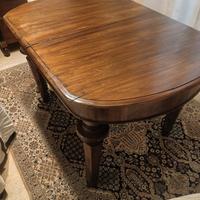 tavolo ovale allungabile  '800 in noce