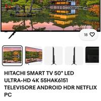 Smart TV LED 50" 4K Hitachi 