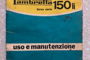 Libretto uso e manutenzione Lambretta 150 li terza