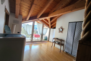 Grande monolocale in mansarda di villino