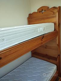 2 Letti a castello in pino di russia