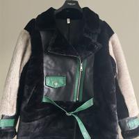 Giacca pelle e pelliccia Mochy