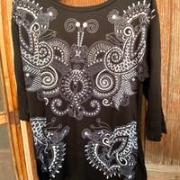 T-shirt donna  bicolor con borchie marca OVS