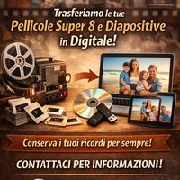 riversamento da pellicola super8 o diapositive 