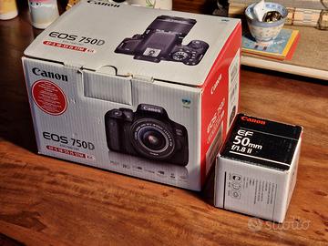 EOS Canon 750D + EF-S 18/55 + EF 50mm f/1.8 II