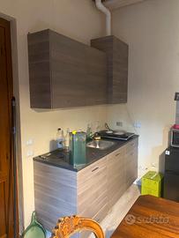 Cucina lineare 195cm Bicolore