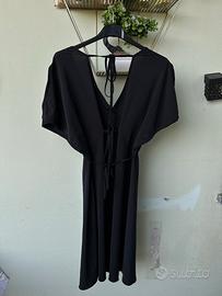 Vestito Corto / Copricostume Nero Taglia S/M