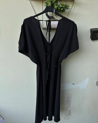 Vestito Corto / Copricostume Nero Taglia S/M