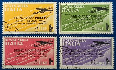 REGNO 1934 Primo volo diretto Roma-Buenos Aires