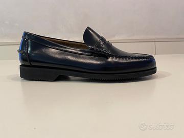 Mocassini Neri Penny Loafer Uomo