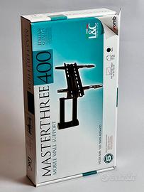 Staffa per TV L&C DESIGN - MasterThree 400-Nero