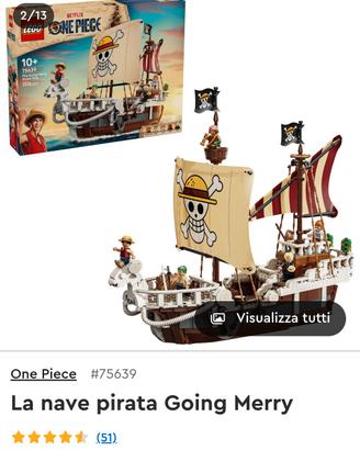 Nave LEGO 75639 UFFICIALE One Piece Going Merry