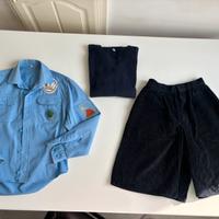 Camicia gonna pantaloni maglia uniforme scout