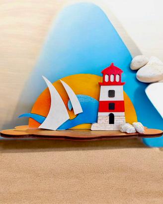 Pesaggio mare con faro