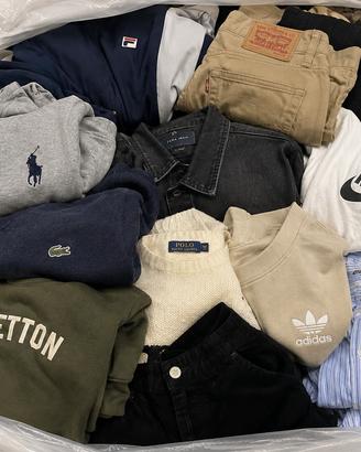 lotto stock abbigliamento uomo donna al kilo