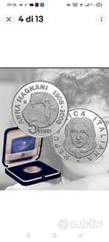 5€-2008 Centenario Nascita Anna Magnani - Argento 