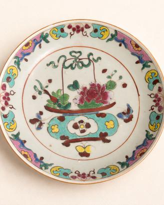 Piatto cinese Famiglia Rosa – Qing