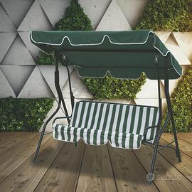 Dondolo 3 Posti Con Tettuccio Parasole Regolabile