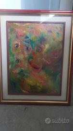 P.Milan "Cavalli" oil on Canvas