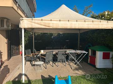Gazebo 4x4 da Giardino Robusto con Tela Resistente