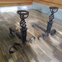 Alari in ferro battuto forgiati a mano