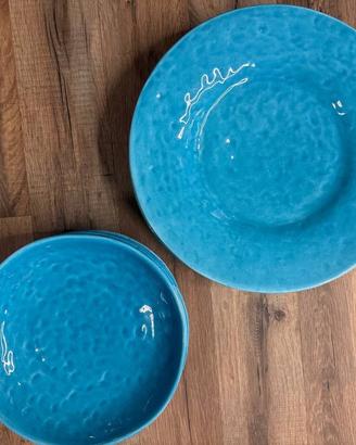 Set 8 piatti ceramica