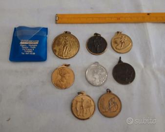 Lotto di 8 medaglie sportive vintage anni '60/'70
