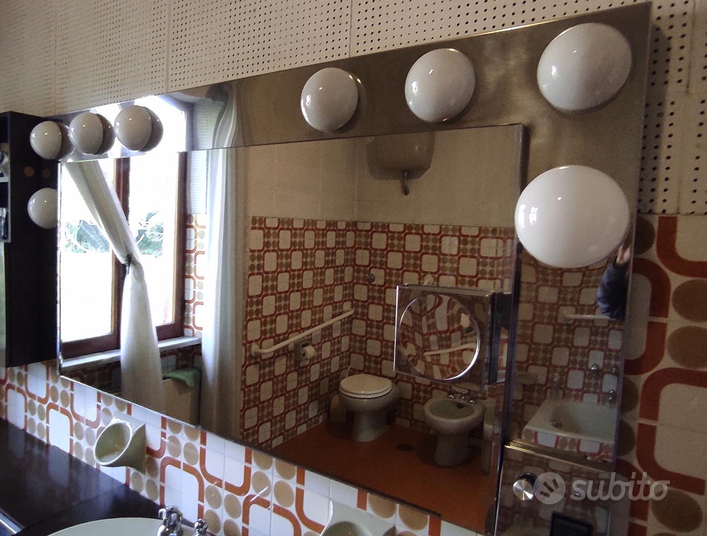 Grande specchio vintage per bagno (fine anni 60) - Arredamento e Casalinghi  In vendita a Roma