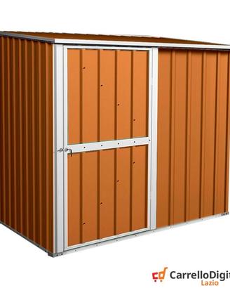 Box casetta giardino Acciaio 174x100 legno chiaro