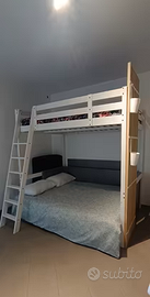 letto a soppalco Ikea bianco MODELLO STORA