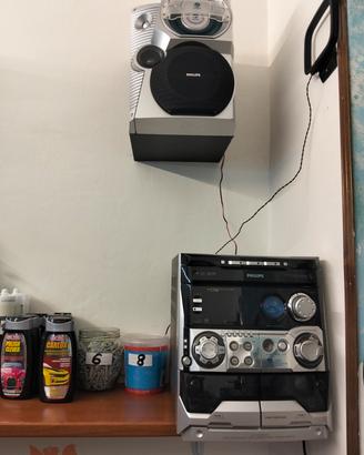 Mini Compact Radio CD 3 Dischi Doppia Cassette