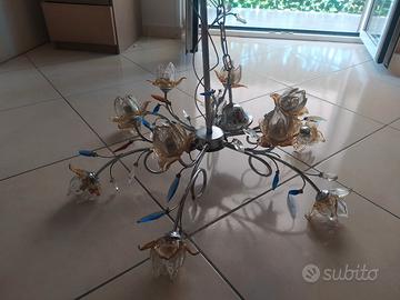lampadario in acciaio