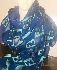 Fendi foulard in seta cm 24 x 155