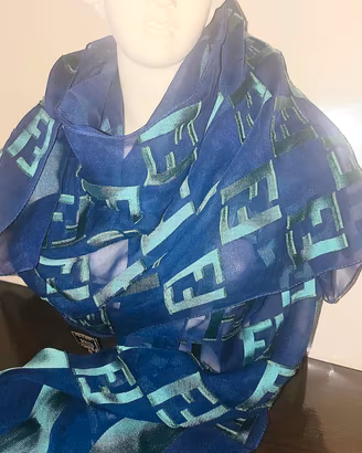 Fendi foulard in seta cm 24 x 155