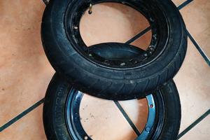 Cerchi e gomme 90/90/10 Ape/Vespa