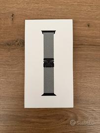 Cinturino Apple Watch Titanium Milanese loop nero