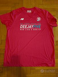 Maglia running New Balance Deejay Five 