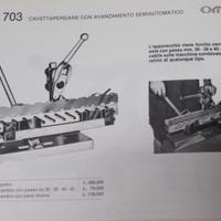 Attrezzo per cavettatrice persiane cavatrice