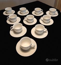 PHILIPPES LEVIEUX – Dieci tazzine in porcellana